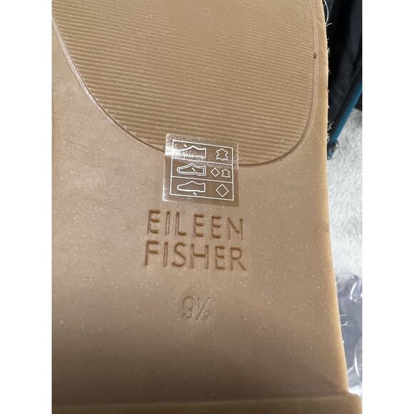 Eileen Fisher Women’s Espadrille Sandals 9.5 Gold Leather Fisherman Flats Strap - Picture 7 of 7